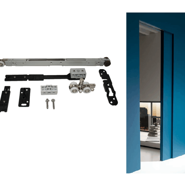 Sistema Porta Legno Titan Piastra Sospesa +1 Deceleratore+Perni Antivibranti Portata kg.240 | Sliding